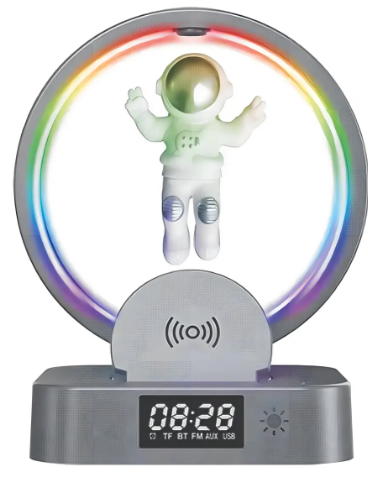 LAMPARA ASTRONAUTA RELOJ LED R